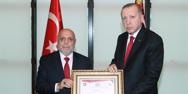Cumhurbaşkanı Erdoğan, Hak-İş Genel Başkanı'nı kabul etti