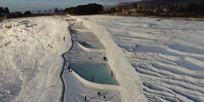 Pamukkale son 21 yılın en sakin dönemini yaşıyor