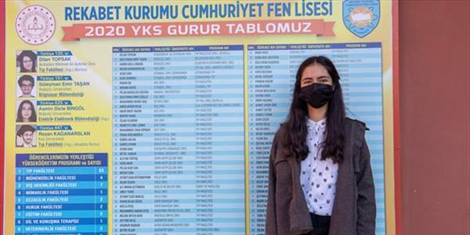 Diyarbakırlı Beyza ABD'de eğitim almaya hak kazandı