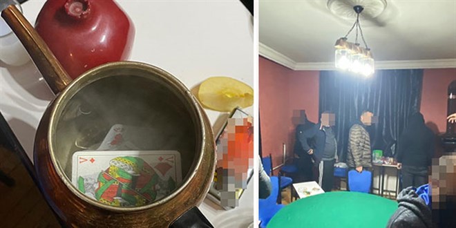 Evde kumara 39 bin TL ceza: Çaydanlıktan iskambil kağıtları çıktı