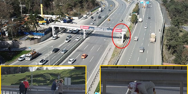 Hasdal'da mezarlığa ulaşmak isteyenlerin üst geçit şaşkınlığı