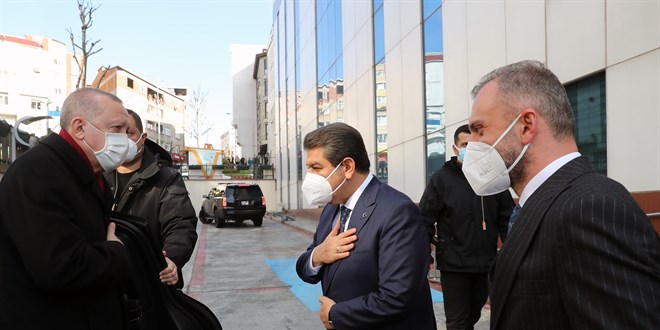 Cumhurbakan Erdoan, Esenler Belediyesi'ni ziyaret etti