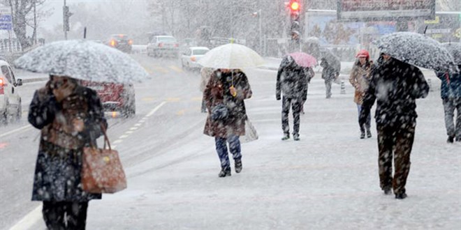 Meteorolojiden youn kar ya uyars - Harital