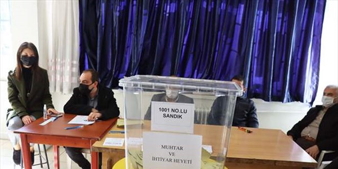 Koronavirüs tedbirleri altında muhtarlık seçimi