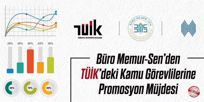 Büro Memur-Sen'den TÜİK'deki kamu görevlilerine promosyon müjdesi