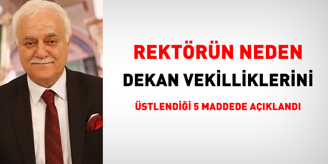 Üniversiteden, Nihat Hatipoğlu hakkında çıkan haberlere yalanlama