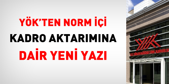 YÖK, norm içi kadro aktarım yetki devrini yeniledi!