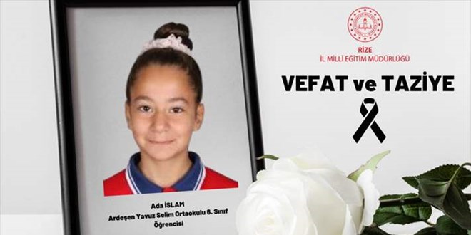 Rize'de kalp krizi geçiren ortaokul öğrencisi hayatını kaybetti