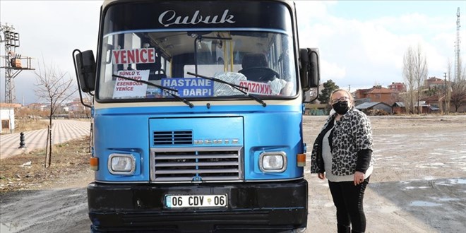 'Ankara'nın tek kadın dolmuş şoförü' yolları renklendirdi