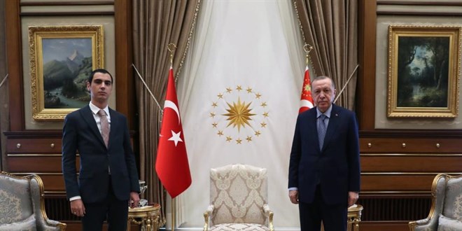Cumhurbaşkanı, Muhsin Yazıcıoğlu'nun oğlu ile görüştü
