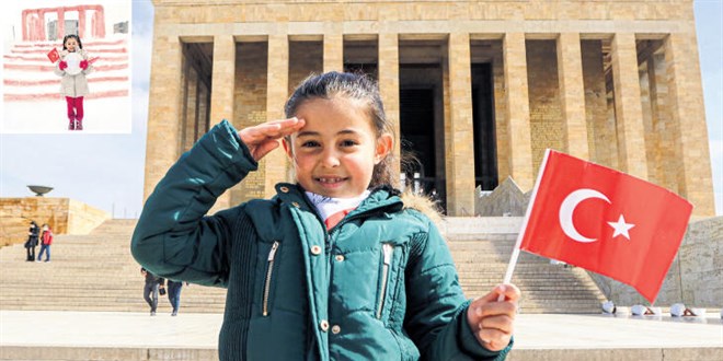 Anıtkabir'in kardan maketini yapmıştı...Ve Hira Anıtkabir'de