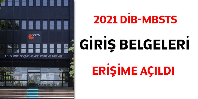 MBSTS giriş belgeleri erişime açıldı