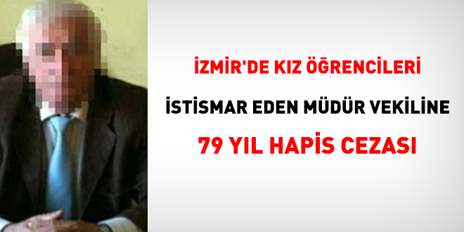 Kız öğrencilere istismardan okul müdür vekiline 79 yıl 6 ay hapis