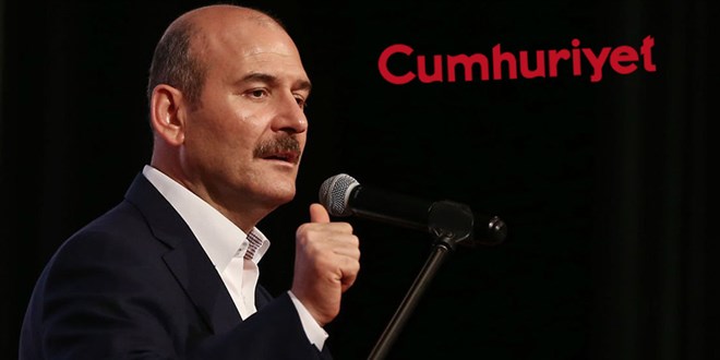 Soylu'dan Cumhuriyet gazetesine: Bu habercilik hastalıklı, tedaviye ihtiyaç var