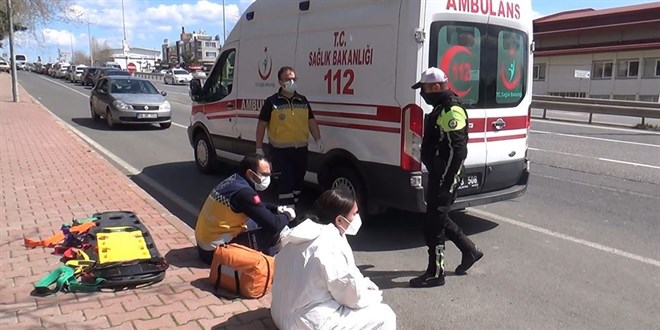 Vakaya giden ambulansa arpt, ilk mdahaleyi arpt 112 grevlileri yapt