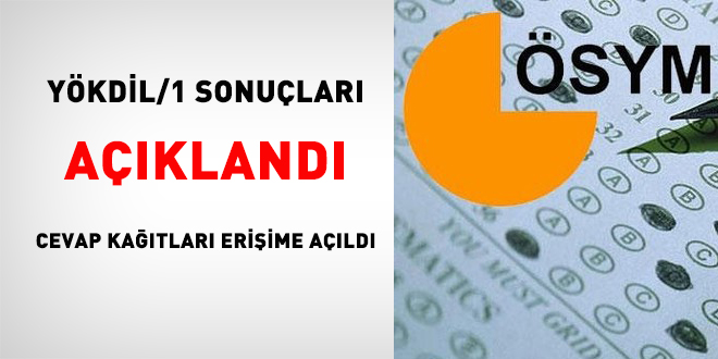 YKDL/1 sonular akland, cevap katlar eriime ald