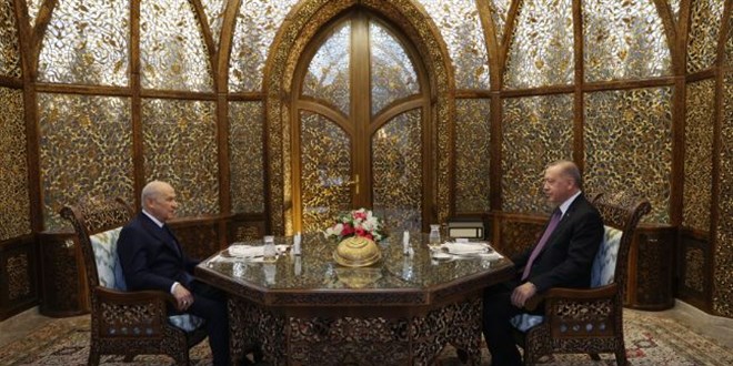 Cumhurbaşkanı Erdoğan ile Bahçeli iftarda bir araya geldi