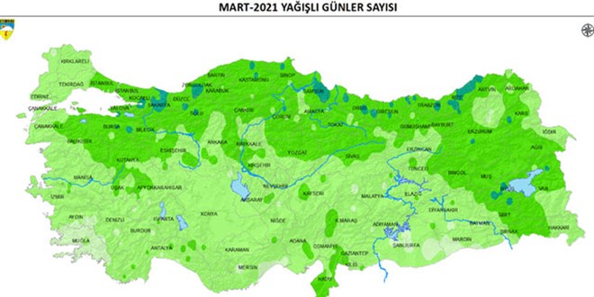 Türkiye genelinde yağışlar, normalin üzerinde gerçekleşti