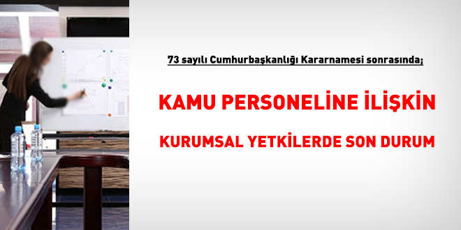 Kamu personeline ilikin kurumsal yetkilerde son durum