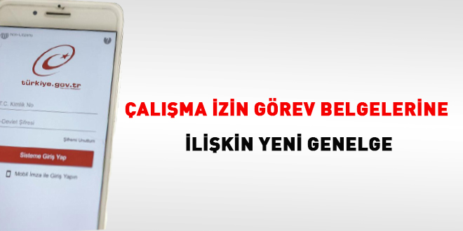 İçişleri'nden çalışma izin görev belgelerine ilişkin yeni genelge