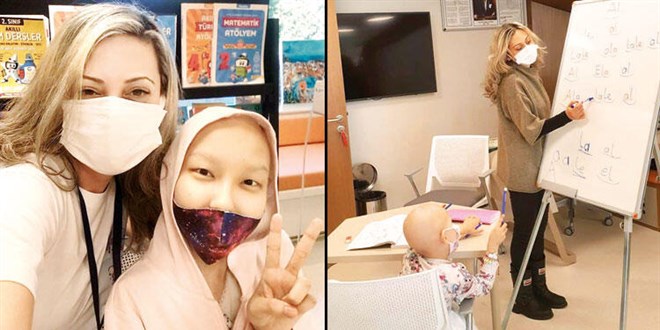 'Hastane sınıflar'da görevli 13 öğretmenin okulu hiç kapanmadı
