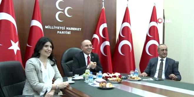 MHP, AK Parti, DSP, BBP, Saadet ve Yeniden Refah Partisi heyetleriyle bayramlaştı