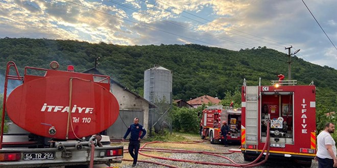 Tavuk çiftliğinde yangın; 10 bin 500 civciv öldü