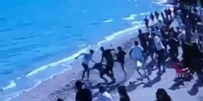 Sahilde doğum günü kutlamasında kan aktı