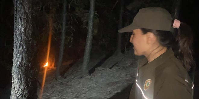 Gece karanlığından orman yangınına kadın eli