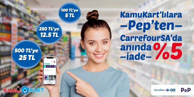 KamuKart'a PeP dijital cüzdan özelliği geldi!