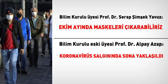 Bilim Kurulu üyesi Prof. Yavuz: Ekim ayında maskeleri çıkarabiliriz