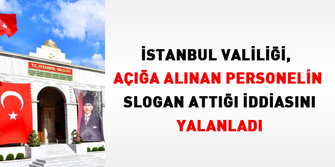 'Personelin topluca slogan att' iddiasna ilikin aklama