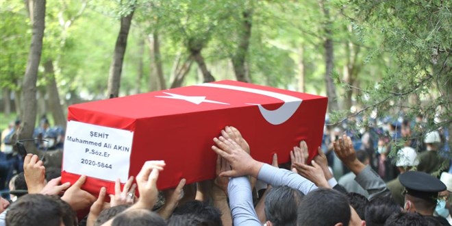 Şehit Er Muhammed Ali Akın son yolculuğuna uğurlandı