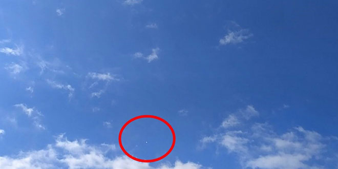 UFO sanıldı, meteoroloji balonu çıktı