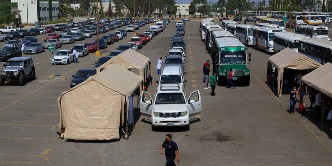 Meksika'da hastane otoparkları yataklı servise dönüştürülecek
