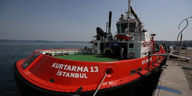 Yerli ve milli kurtarma römorkörü görev başında