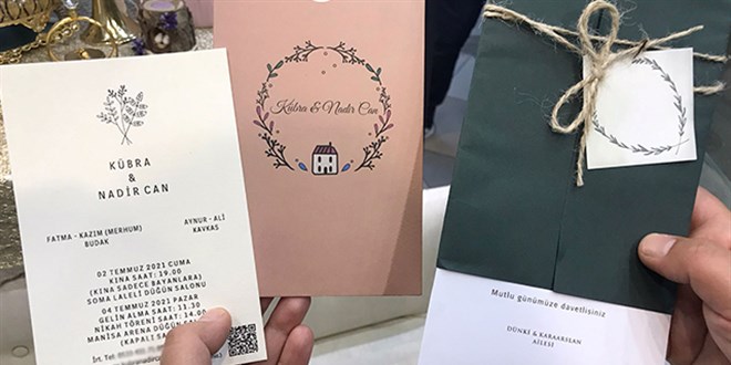 Takı törenlerinin yerini QR kodlar alıyor