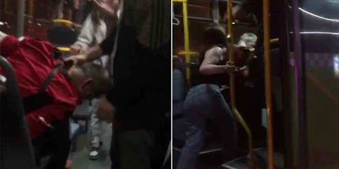 İzmit'te belediye otobüsünde 'taciz' dayağı