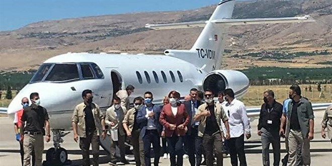 Meral Akşener de özel jet'le uçtu