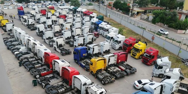 Change tır operasyonunda 150 milyon liraya bloke