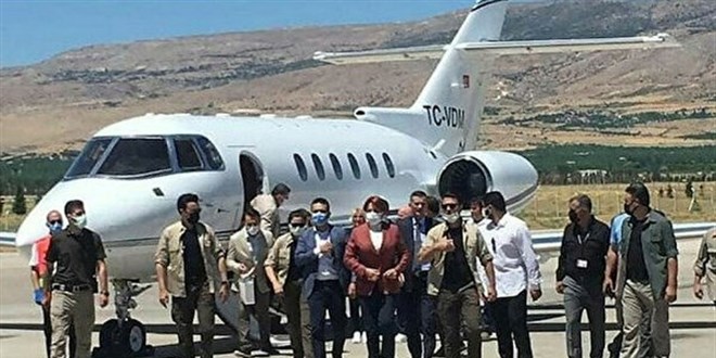 Akşener, 1 ayda 16 defa özel uçak kullandı