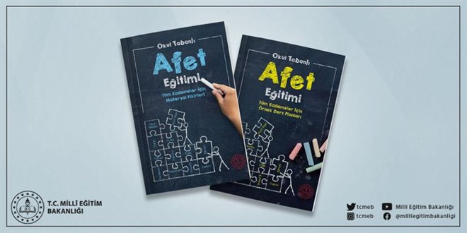 'Okul Tabanlı Afet Eğitimi' alanında iki kitap hazırlandı