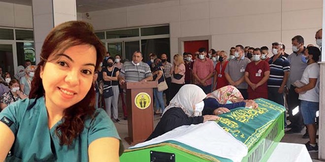 Hayatını kaybeden Aslı hemşire, son yolcuğuna uğurlandı