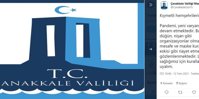 Valilik uyardı: 1 Temmuz'dan sonra korona kurallarına uyulmuyor
