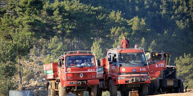Mersin ve Hatay'daki orman yangınlarına müdahale devam ediyor