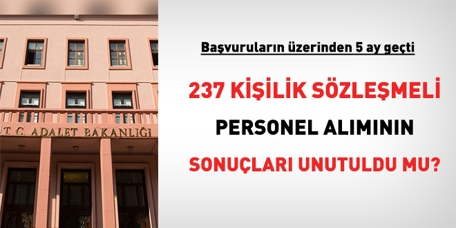 237 kiilik personel almnn sonular unutuldu mu?