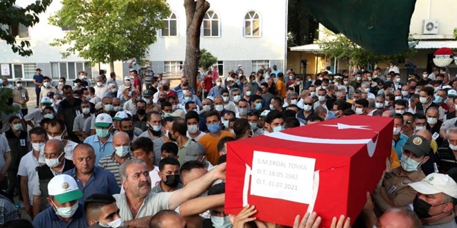 Orman işçisi Erdal Tovka, son yolculuğuna uğurlandı
