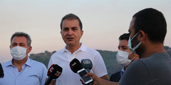 Ömer Çelik: Yanan alanların yapılaşmaya açılacağı yalan