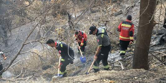 İKM'lerden oluşan arama ve kurtarma timi yangınların söndürülmesine destek verdi