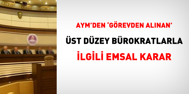 Belediye başkan yardımcısı 'uzman' olarak atandı AYM hukuka uygun buldu!